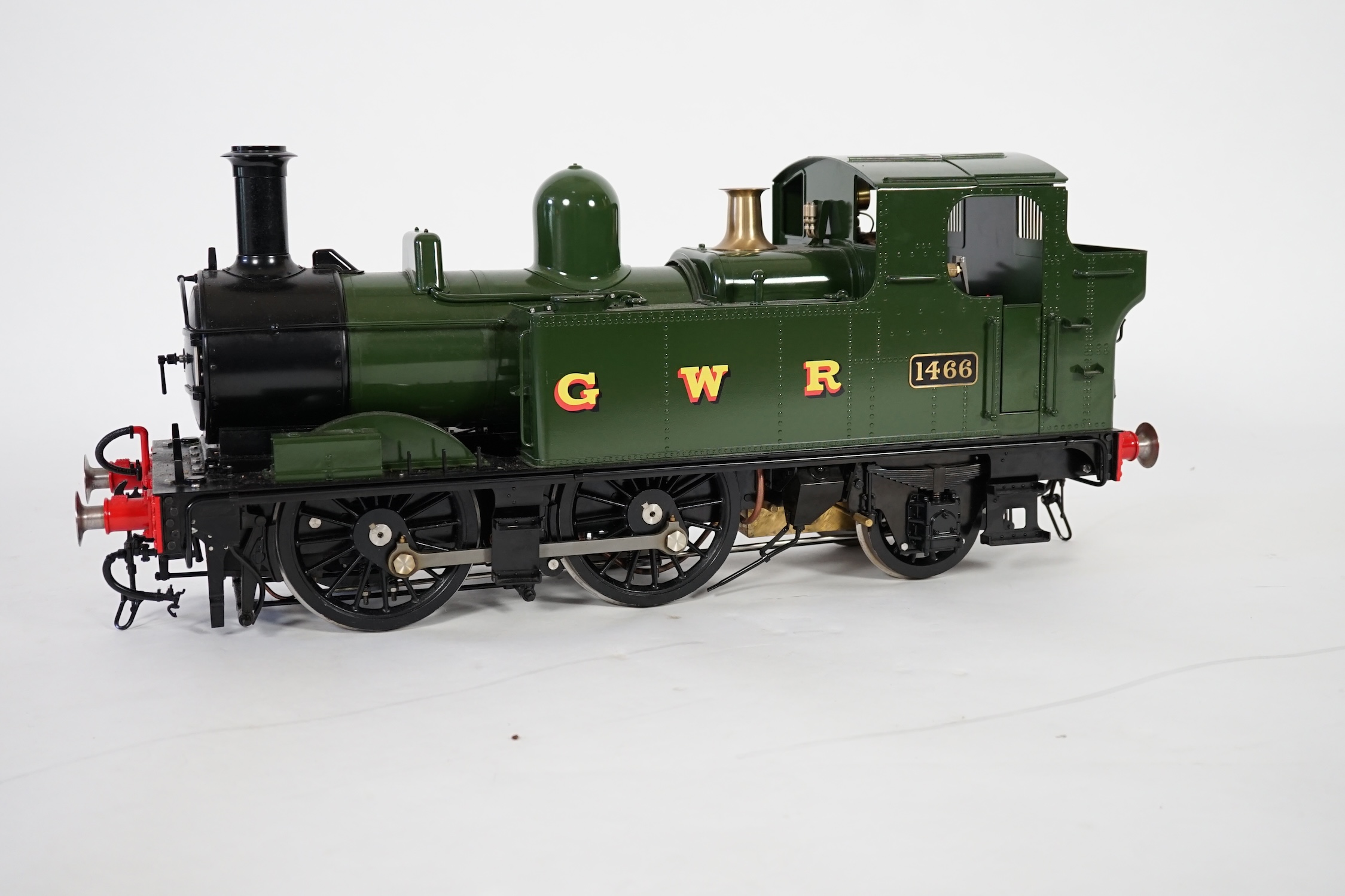 A Kingscale by Silver Crest Models 5 inch gauge coal fired live steam GWR Class 14xx 0-6-0T locomotive, in unlined green livery as 1466